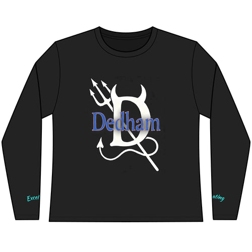 Blue - Dedham Demons Long Sleeve Tee — Women’s School Spirit Shirt